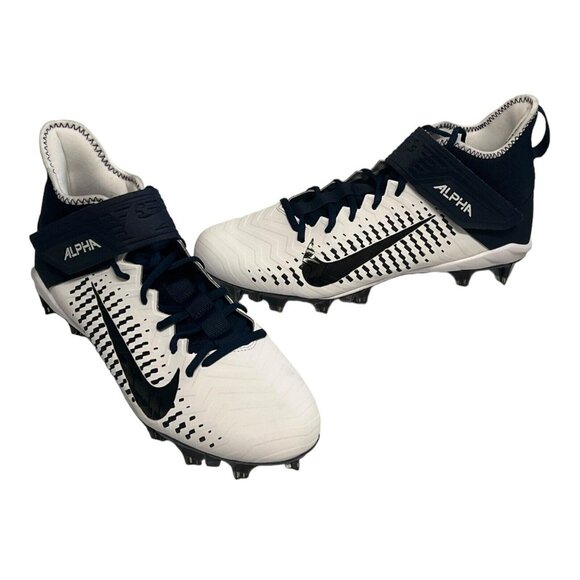 Nike Alpha Menace Pro 2 Mid Football Cleats Team Navy Size 11 BV3945-102 - Picture 1 of 8